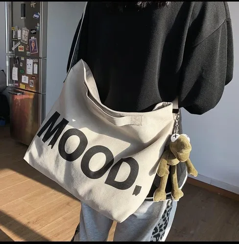 Vista 3 de Sumleno Bolso de lona vintage de mensajero, bolso cruzado alt emo, bolso de hombro gótico punk, satchels Harajuku grunge