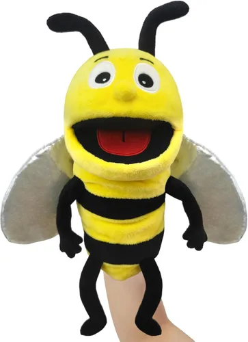 Vista 10 de Marioneta de Mano de Peluche Realista de 13", Marionetas de Animales Insectos para Niños Marioneta de Mano de Animal de Peluche Insecto con Boca