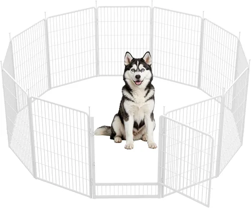 Vista 32 de SunsGrove Corralito para perros de interior, 24 pulgadas, 2 paneles, corralito de juego para cachorros, para interiores, fácil instalación, valla