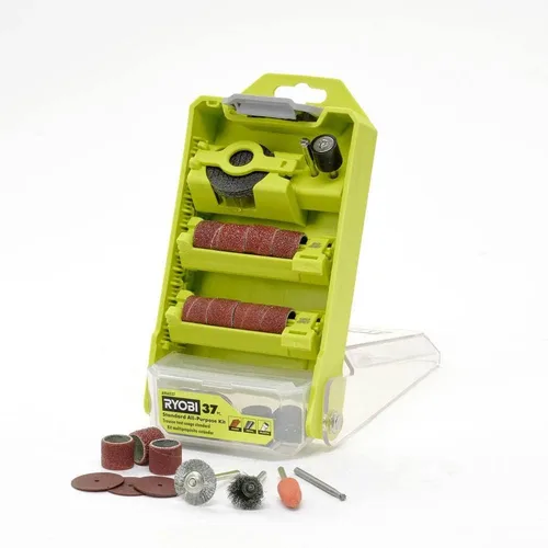 Vista 2 de RYOBI Kit multiusos de 37 piezas para herramientas rotativas (para madera, metal y plástico)