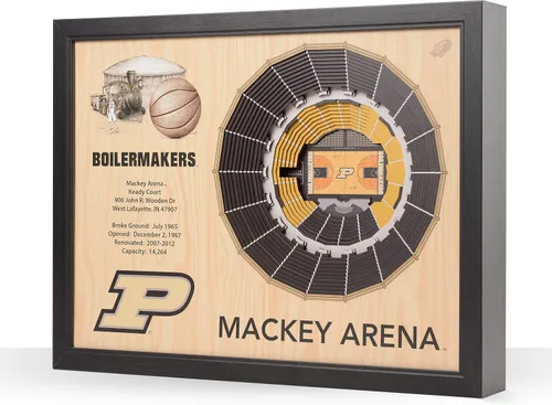 Vista 27 de YouTheFan NCAA Arte de Pared StadiumView de 25 Capas