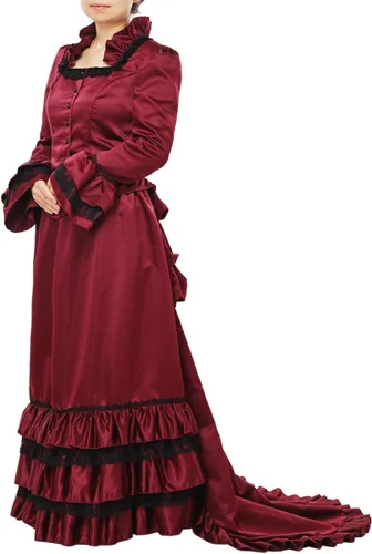 Vista 6 de COSDREAMER Vestido victoriano para mujer, disfraz de baile renacentista