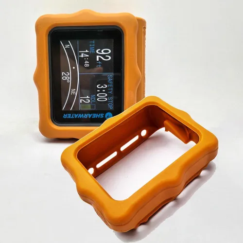 Vista 13 de Funda protectora de silicona para computadora de buceo Shearwater Perdix/Perdix 2/Perdix AI (Negro)