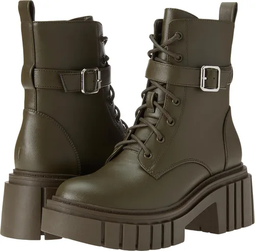Vista 7 de The Drop Botas de combate con plataforma con cordones Koi para mujer