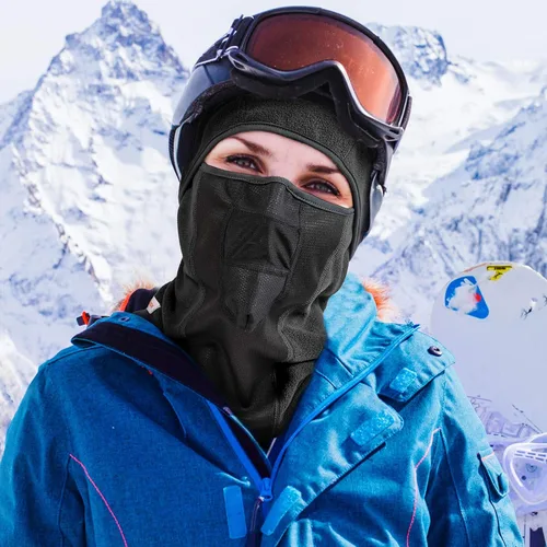 Vista 4 de Balaclava Winter Ski Face Mask Breathable Windproof Thermal for Motorcycle Riding Cycling in Cold Weather