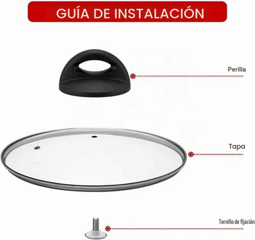 Vista 3 de Pomo universal para tapa de olla de repuesto para mango rival Crockpot
