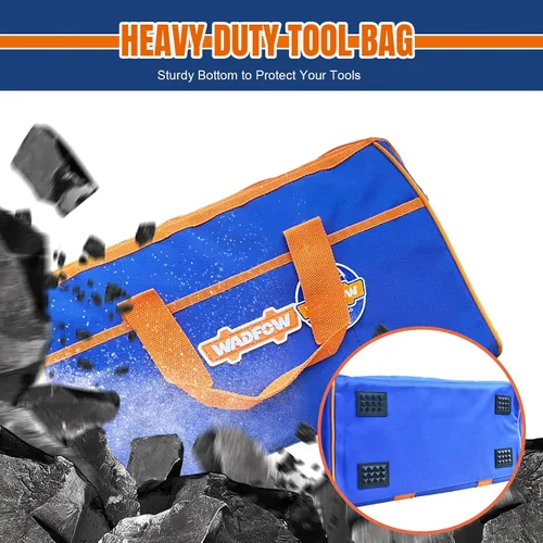 Vista 5 de WTG3A16 - Bolsa de herramientas de 16 pulgadas, bolsa de herramientas con múltiples bolsillos con material impermeable y diseño de boca ancha