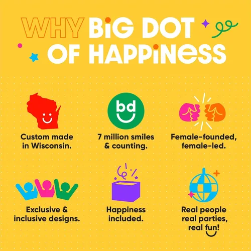 Vista 6 de Big Dot of Happiness Here Comes The Son - Decoración de baby shower, confeti circular gigante bohemio para niños, decoraciones retro para fiesta