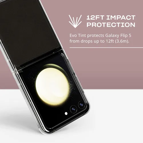 Vista 4 de Tech21 Funda EvoTint para Samsung Galaxy Z Flip5 - Protección contra impactos - ceniza