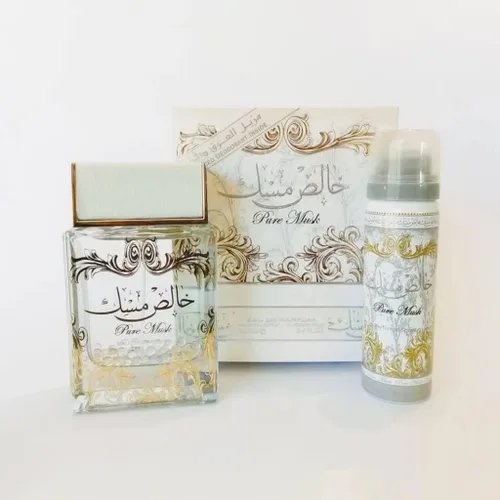 Vista 3 de Lattafa Perfumes Pure Musk - Juego de 2 piezas unisex (Eau de Parfum Spray de 3.4 onzas + 1.7 onzas de spray corporal perfumado)
