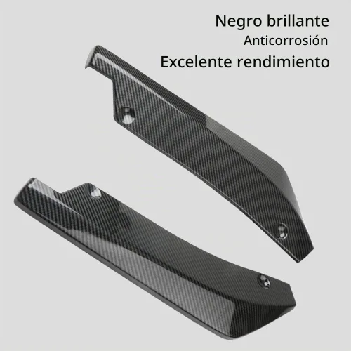 Vista 4 de Jsorum 2 Piezas Alerones Difusores de Parachoques Trasero para Automóviles, Protector Divisor Difusor Canard de Parachoques Trasero, Kit Universal