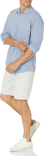 Vista 4 de Tienda Essentials Camisa de popelina para hombre, informal, de manga larga, con ajuste regular