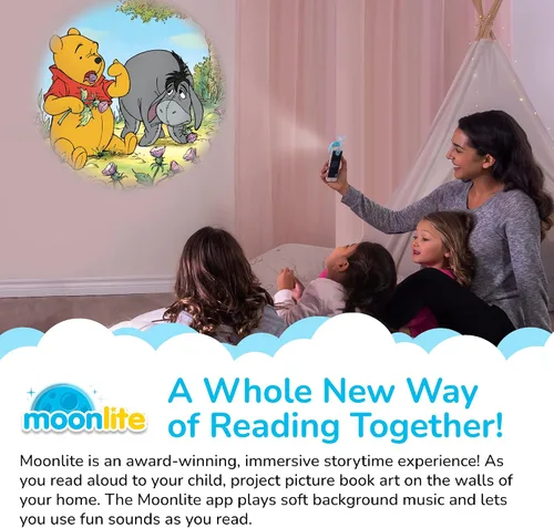 Vista 3 de Moonlite Storytime – Disney Winnie The Pooh Better Than Honey Storytime Disc – Lectura mágica – Proyector vendido por separado – Historia digital