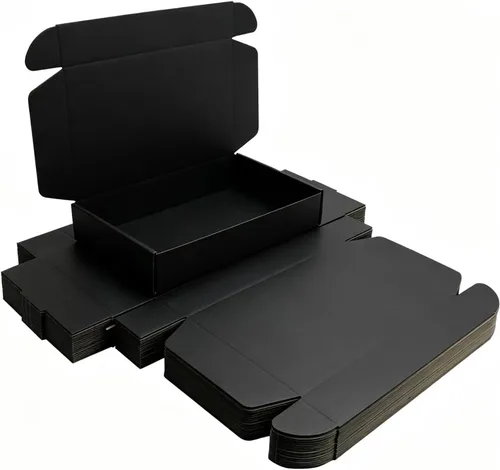Vista 38 de Cajas de embalaje de envío pequeñas negras KAXILU 20 piezas Cajas de envío L6xW6xH2 pulgadas Adecuadas para embalaje de comercio electrónico