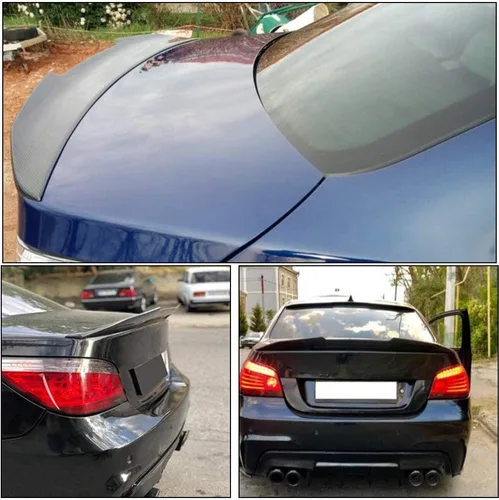 Vista 3 de Real Carbon Fiber Spoiler for BMW E60 5-Series Sedan & E60 M5 2004-2010