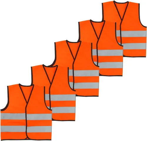Vista 25 de AIEOE Kids High Visibility Safety Vest Reflective Running Lightweight Traffic Walking Breathable Construction Vest
