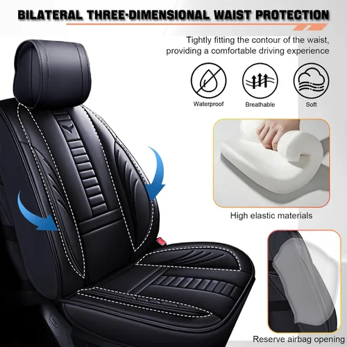 Vista 2 de Funda de asiento de coche impermeable para Chevrolet Chevy Silverado 1500 2007, accesorios de funda de asiento automotriz antideslizante