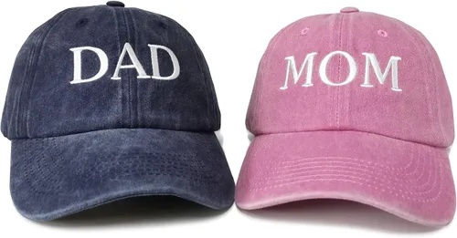 Vista 34 de Hepandy Mr Mrs Mom Dad Captain First Mate Mama and Mini Sombreros de béisbol