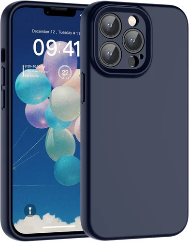 Vista 174 de SUPFINE - Funda diseñada para iPhone 12, silicona líquida premium con [forro de microfibra suave antiarañazos][protección de cámara mejorada], funda