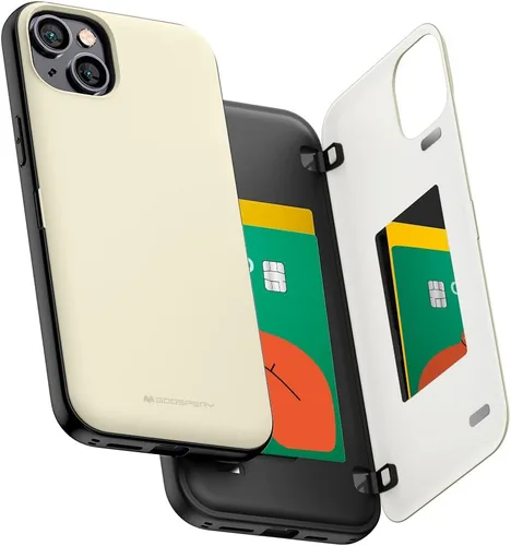 Vista 25 de GOOSPERY Parachoques magnético para puerta compatible con iPhone 15, funda con tarjetero, cartera con cierre magnético automático, protector de Azul