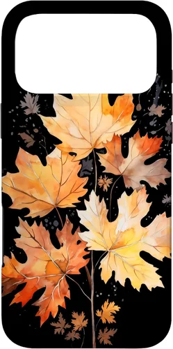 Vista 22 de Autumn Leaves Watercolor Art Fall Season Thanksgiving Case for iPhone 17