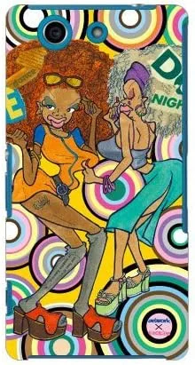 Vista 29 de MSOJ1C-ABWH-151-M827 Cute Dancers, Circle and Yellow Back Design by Artwork/for Xperia J1 Compact D5788/MVNO Smartphone (SIM Free Device)