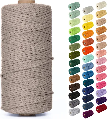 Vista 76 de Nook Theory Hilo de macramé de 3mm 109 yardas - Cuerda de macramé suave de 4mm, 5mm perfecta para nudos - Suministros de macramé para colgadores