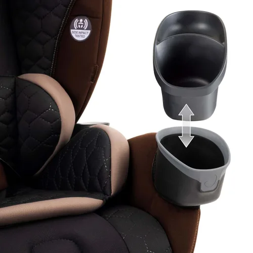 Vista 8 de Evenflo EveryFit/All4One - Asiento convertible 3 en 1 para automóvil con funda de limpieza rápida (marrón Belmont)