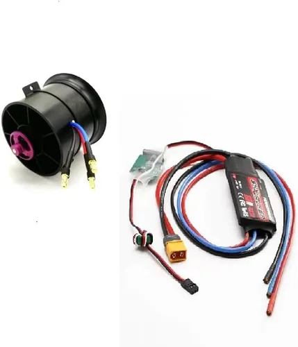 Vista 5 de Powerfun EDF 2.756 in 11 cuchillas conducido ventilador sin motor para EDF 4S 6S RC Jet Avión