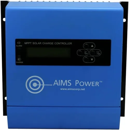 Vista 9 de AIMS Power SCC80AMPPT Controlador de carga solar MPPT de 80 amperios; carga sistemas solares de 12, 24, 36 y 48 voltios; carga de 4 etapas; selector