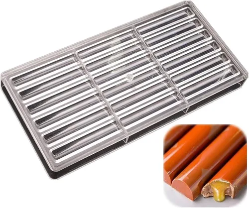 Vista 9 de LoBake Multi Designs - Palitos de media bola, cubo especial TAI JI Trigon, molde de policarbonato para chocolate, moldes para cubitos de hielo 0302