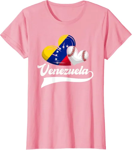 Vista 11 de Camiseta de béisbol venezolana con diseño de corazón y bandera de Venezuela, Negro