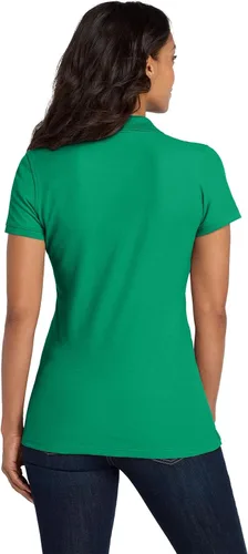 Vista 2 de Port Authority Polo Core Classic Piqué para mujer verde (Bright Kelly Green)