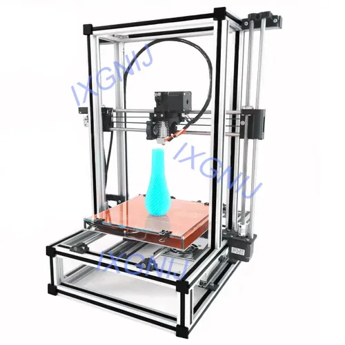 Vista 5 de Extrusión de aluminio con ranura en V 2020 para piezas de impresora 3D y CNC DIY plata 500mmX4
