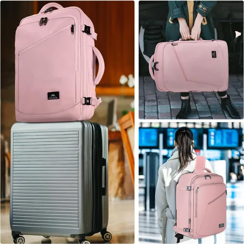 Vista 43 de MATEIN - Mochila de viaje extragrande de 10.56 galones, mochila de viaje ampliable apta para aerolíneas, para viajeros de fin de semana, hombres