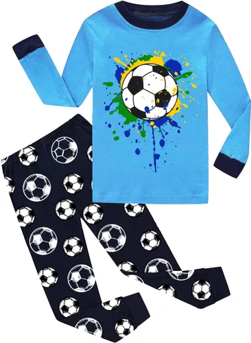Vista 63 de Little Hand Pijamas para niños pequeños, Monster Truck 100% algodón, dinosaurio para niños, 2 piezas, ropa de dormir, conjuntos de ropa de dormir