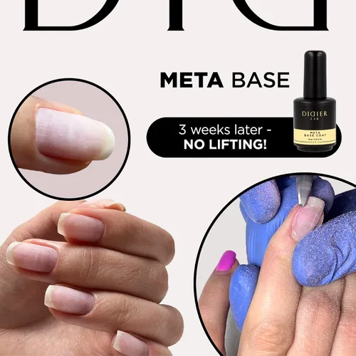 Vista 5 de DIDIER LAB Capa base de gel transparente de alta calidad, esmalte de gel base LED UV, capa base de gel impermeable de larga duración, fuerte