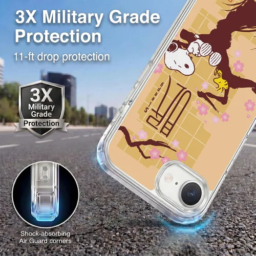 Vista 426 de Carcasa de gel para iPhone 7 Plus/iPhone 8 Plus, diseño de Snoopy Oriental de Peanuts, Badges
