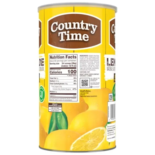 Vista 2 de Country Time Obanic - Paquete variado de mezcla de limonada - 2 unidades, 82.5 onzas
