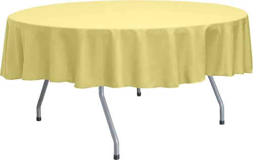 Vista 41 de Ultimate Textile Mantel redondo reversible Shantung Satin Majestic de 84 pulgadas, color rosa hielo
