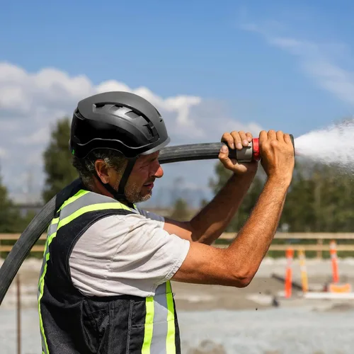 Vista 8 de GE Safety Helmet, Impact Absorbing Tech, Adjustable Ratchet, ANSI Type 1, Memory Foam Padding, Hard Hats Protection, Chin Strap, Class C (Vented) &