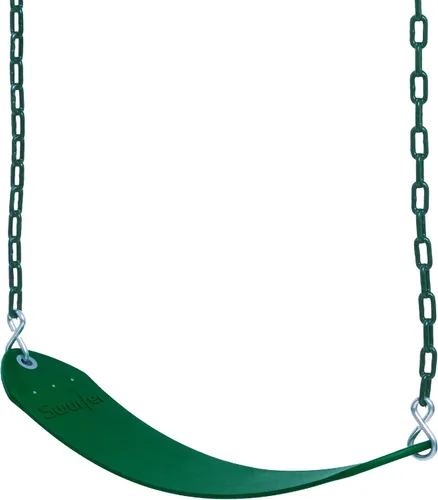 Vista 11 de Swurfer Paquete de 2 cinturones clásicos para parque infantil, con revestimiento de goma sin pellizcos, cadenas colgantes de metal de 66 pulgadas