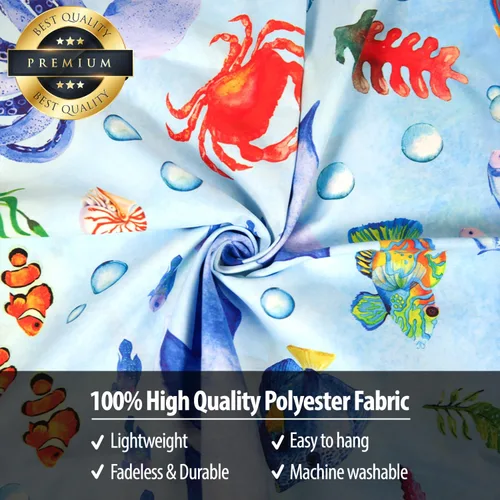 Vista 3 de DECOWALL TP-010 - Tapiz de animales marinos de 60 x 40 pulgadas (59.1 in x 39.4 in), póster para niños, aprendizaje educativo, para colgar