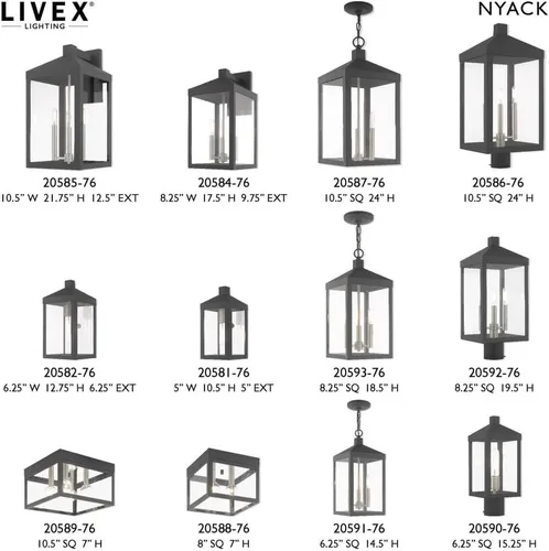 Vista 5 de Livex Lighting 20586-07 Farol, bronce