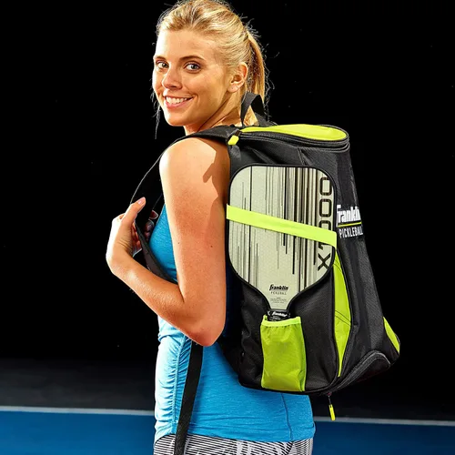 Vista 7 de Franklin Sports Bolsas de pickleball - Mochila de pickleball prémium para hombres y mujeres - Bolsa de pickleball para accesorios + equipo - Bolsa