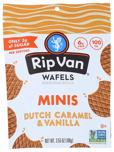 Vista 12 de RIP VAN WAFELS Galletas Wafel de miel y avena, 4.64 onzas