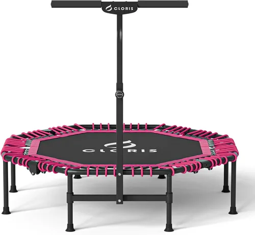 Vista 8 de CLORIS 38in/48in Folding Trampoline - Max Load 220lbs / 450lbs Trampoline Rebounder Trampoline with Adjustable Foam Handle, with safty Padded Cover