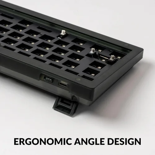 Vista 6 de Keychron V2 - Teclado mecánico personalizado con cable, versión barebone, diseño del 65% QMKVIA, macro programable con soporte intercambiable