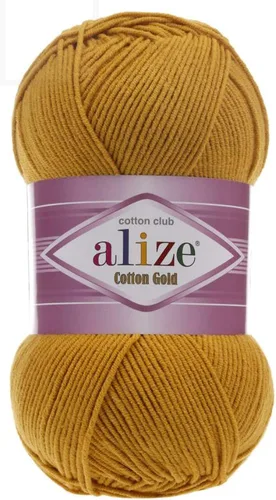 Vista 26 de 55% algodón 45% acrílico Alize Cotton Gold Yarn 1 madeja/bola 3.53 oz 360 yardas (1-crema)