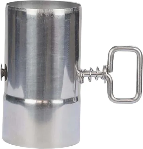 Vista 4 de Almencla Tubo de estufa portátil con amortiguador, tubo de chimenea, carpas calientes, estufa, tubo de extensión de combustión de acero inoxidable